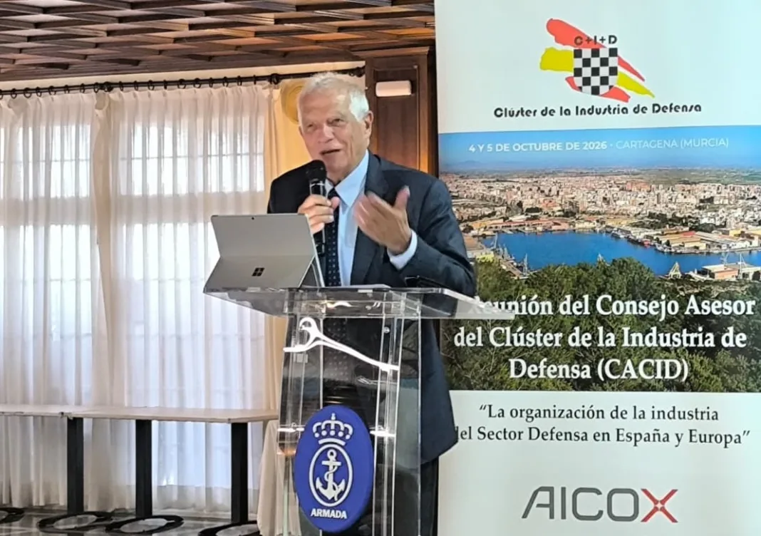 Borrell reclama en Cartagena más autonomía europea para reducir la dependencia militar exterior