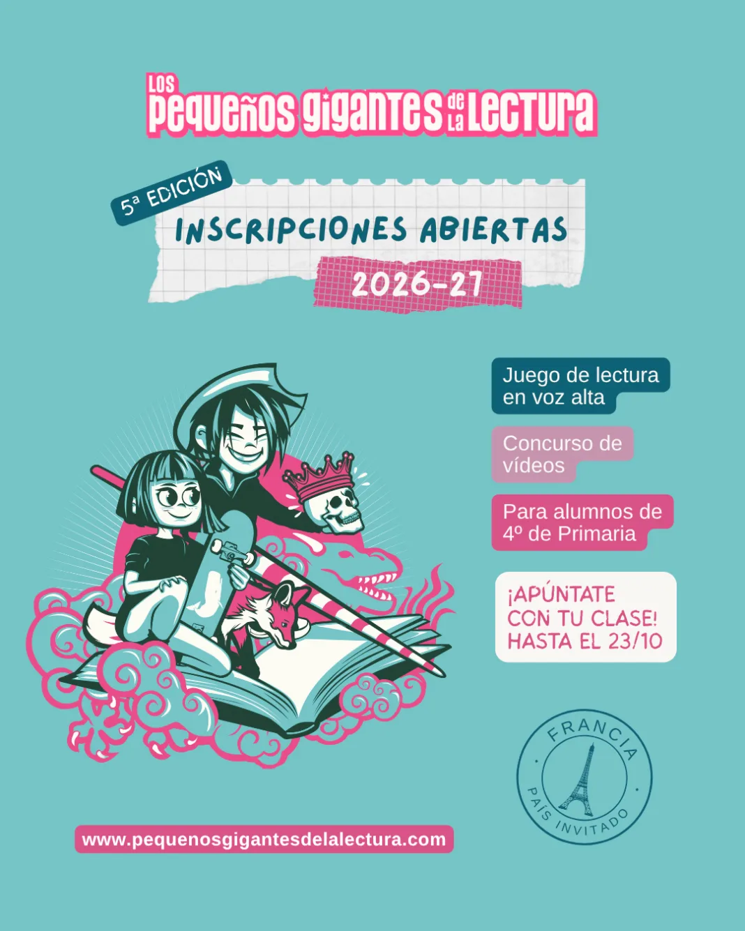 Últimos días para inscribirse en Los pequeños gigantes de la lectura